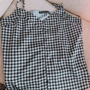 NWT Abercrombie Gingham Tank Top